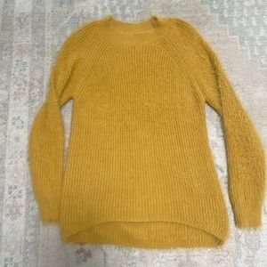 Primark Mustard Yellow Fuzzy Sweater 
